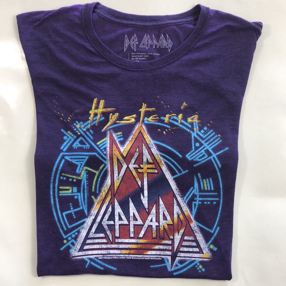 Def Leppard Purple Hysteria Short Sleeve Tshirt